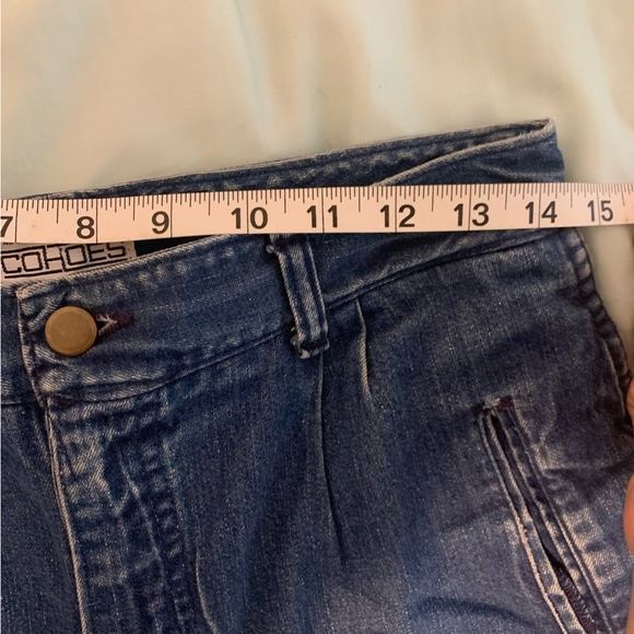 Vintage Cohoes High Paperbag Waist Dark Wash Cotton Mom Jeans size 30 - Picture 5 of 8